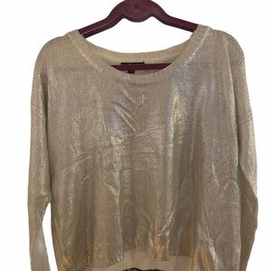 Cecico Silver Short Sweater Size Small